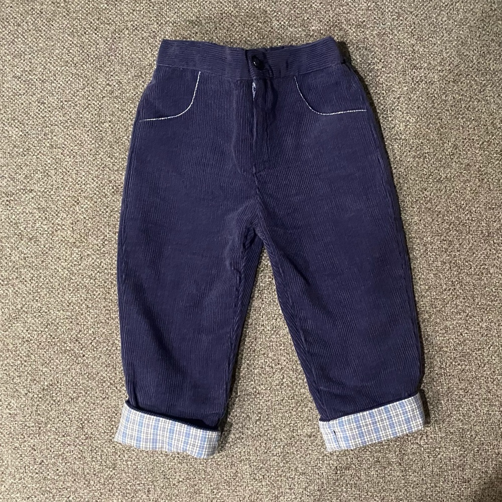 NWOT - Corduroy Lined Pants in Blue